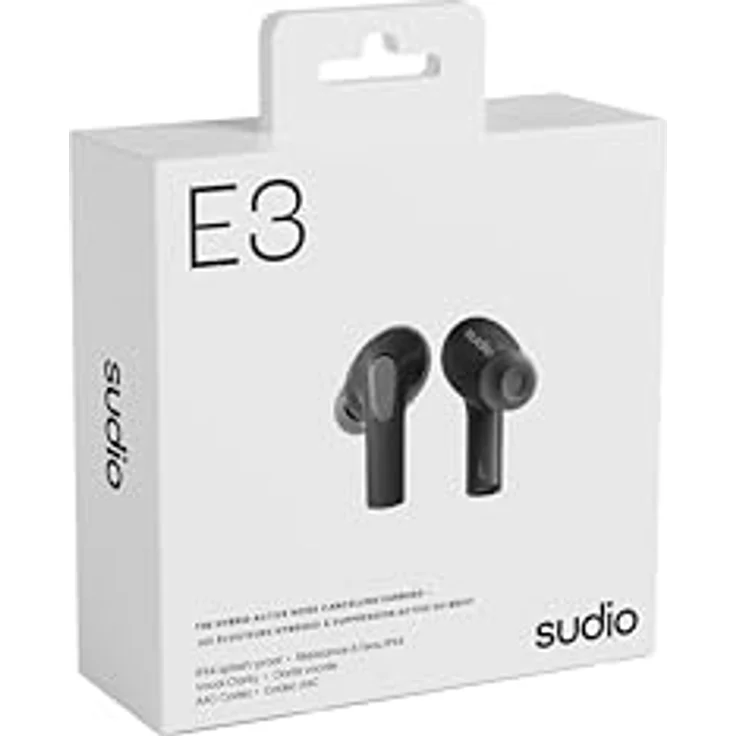 Sudio E3 Black (ANC, 30 h, Kabellos) Kopfhörer, Schwarz – Bild 4