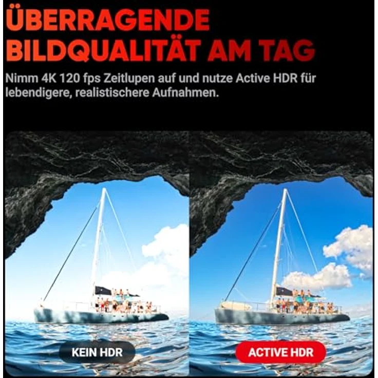 Insta360 Ace Pro - Wasserdichte Action-Kamera, zusammen mit Leica entwickelt, 1/1,3"-Sensor und KI-Rauschunterdrückung für beste Bildqualität, 4K120fps, 2,4"-Klappbildschirm & modernste KI-Funktionen. – Bild 4
