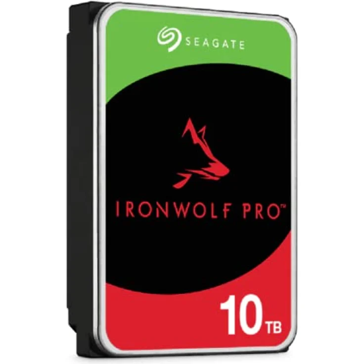 Seagate IronWolf Pro 10 TB, NAS interne Festplatte, 3.5 Zoll, 7200 U/Min, CMR, 256 MB Cache, SATA 6 GB/S, inkl. 3 Jahre Rescue Service, Modellnr.: ST10000NT001 – Bild 1