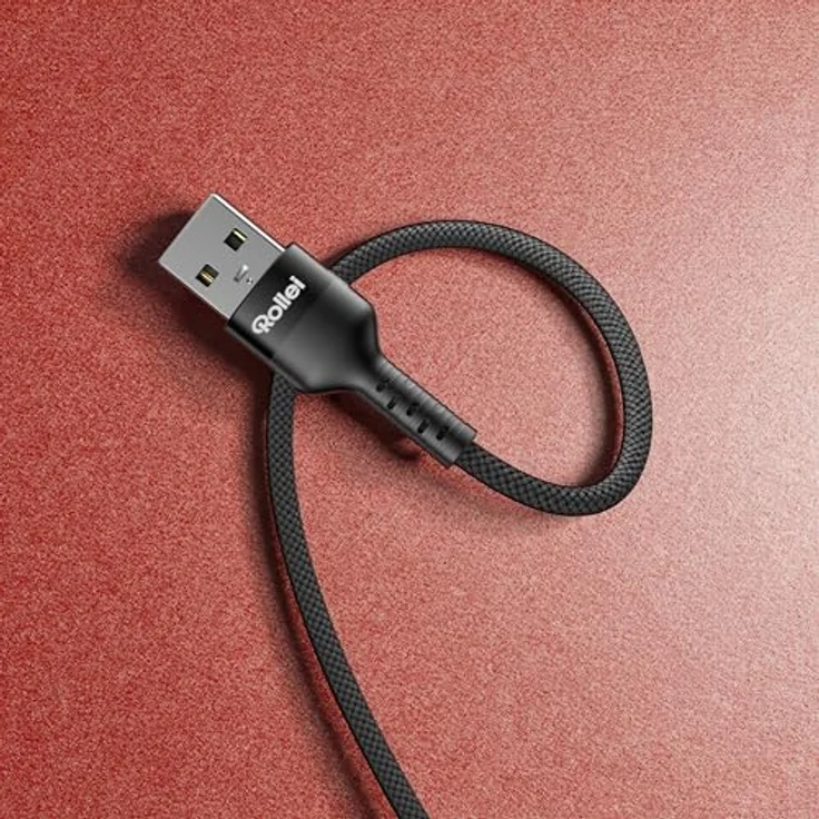Rollei USB-A/Mini-USB B5-Kabel, 1,2 m, 480 Mbps Übertragungsgeschwindigkeit – Bild 3