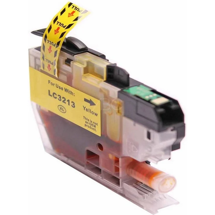ABC Tintenpatrone LC-3213Y, kompatibel für Brother Drucker, Gelb, 9 ML