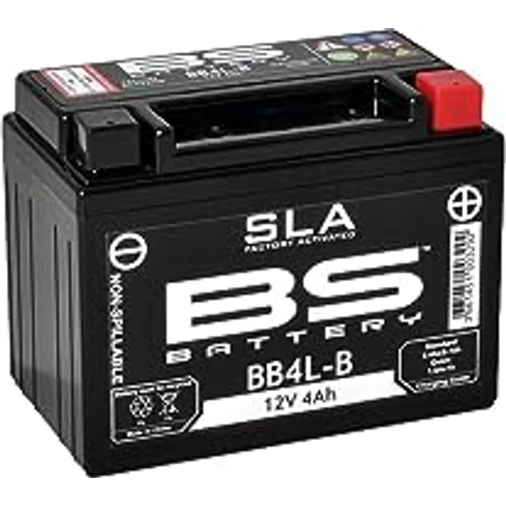 BS Battery BB4L-B SLA Wartungsfreie Batterie, werkseitig aktiviert, 12V, 4,2Ah, auslaufsicher und vibrationsfest – Bild 2