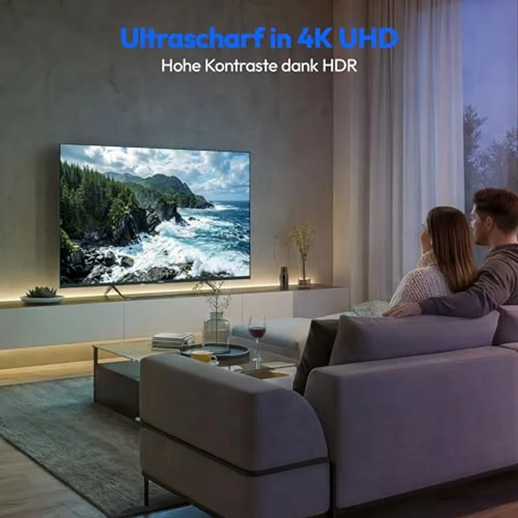 MEDION MD 855602, 55 Zoll QLED Smart-TV mit Dolby Vision HDR, 4K, HBO Max, Bluetooth und VIDAA Store – Bild 4