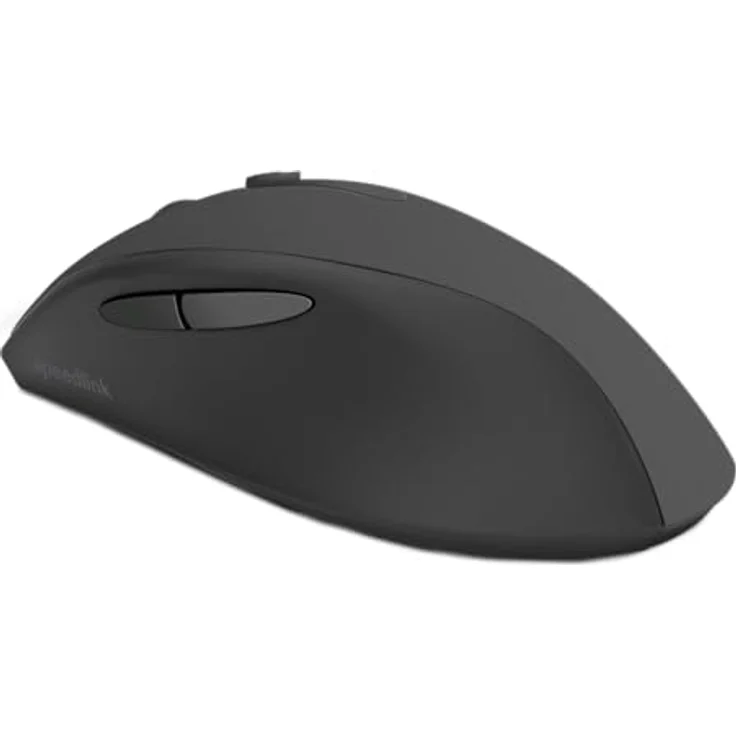 Speedlink AXON Silent Mouse Wireless - PC Maus kabellos, leiser klick, Akku wiederaufladbar, antibakterielle Oberfläche, gummiert, ergonomisch, 2.4GHz, bis 1600dpi, schwarz – Bild 3