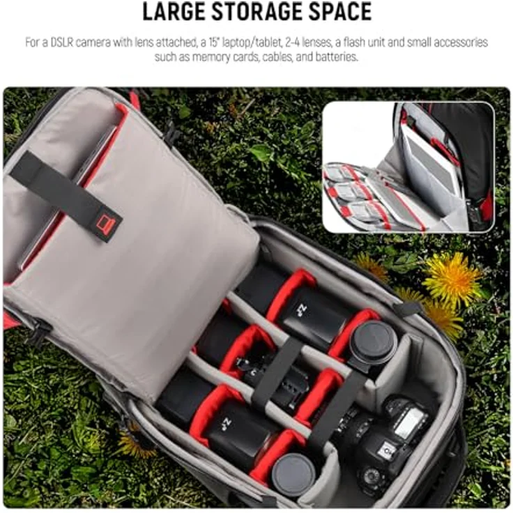 NEEWER 2 IN 1 Rolling Camera Backpack – Bild 3