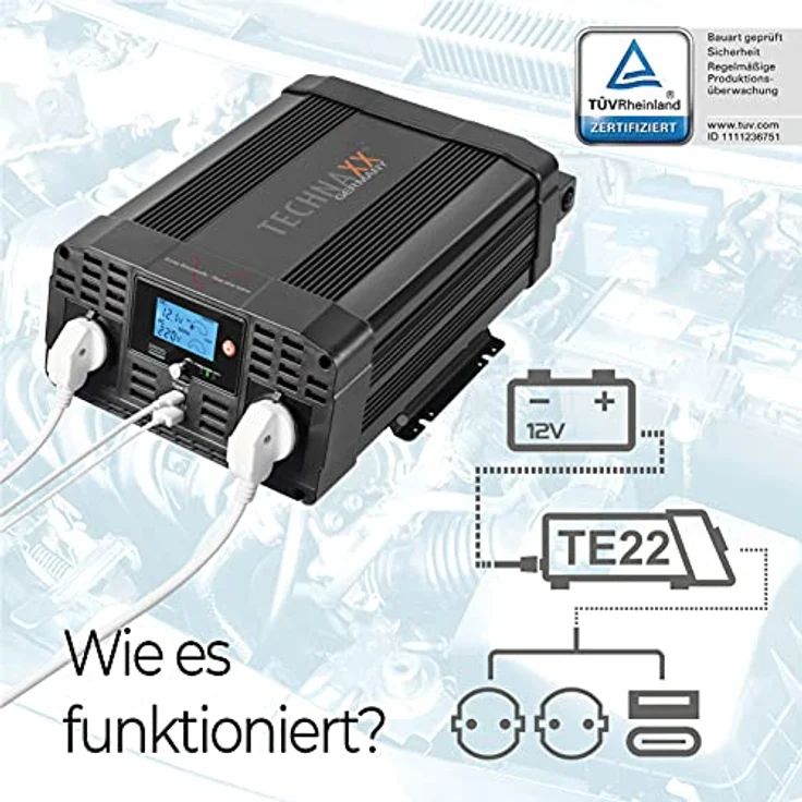 Technaxx PC-Netzteil, effiziente Stromversorgung, WEEE-Reg.-Nr. DE 28737525 – Bild 3