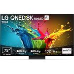 LG 75QNED99T9B 75" 8K QNED MiniLED TV (α9 AI Processor 8K Gen7, Dolby Vision, bis zu 120Hz) [Modelljahr 2024]