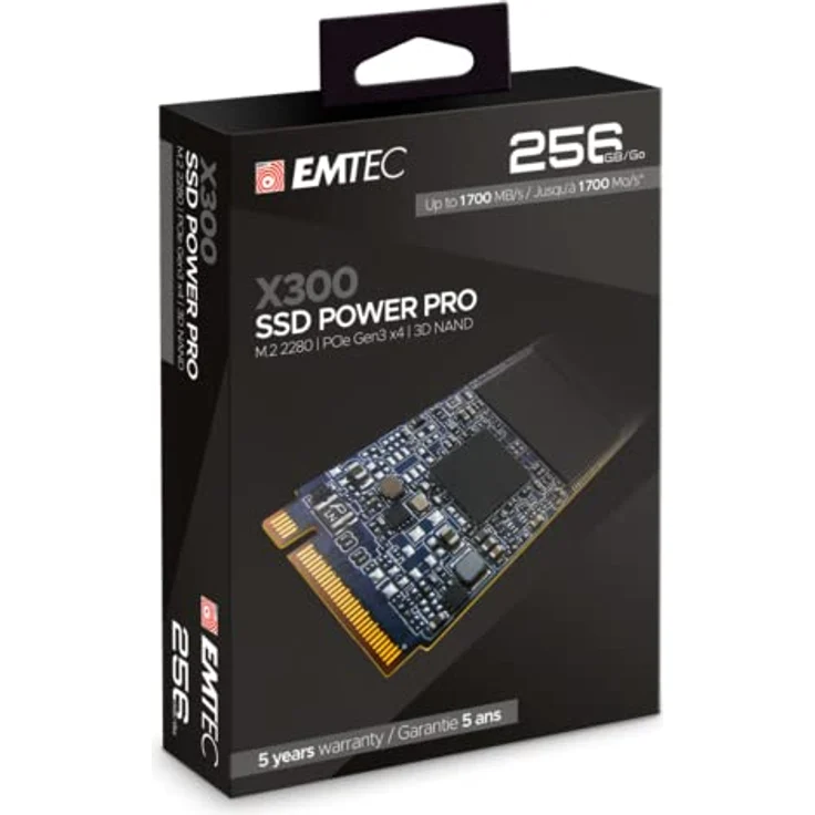 EMTEC Power Pro X300 - Solid-State-Disk - 256 GB - intern - M.2 2280 - PCI Express 3.0 x4 (NVMe) (ECSSD256GX300) – Bild 3