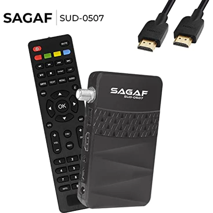 LEYF & Sagaf SUD-0507 Mini Sat Receiver DVB-S2 Full HD 1080p Digital Receiver (HDTV, Scart, USB) – Bild 5
