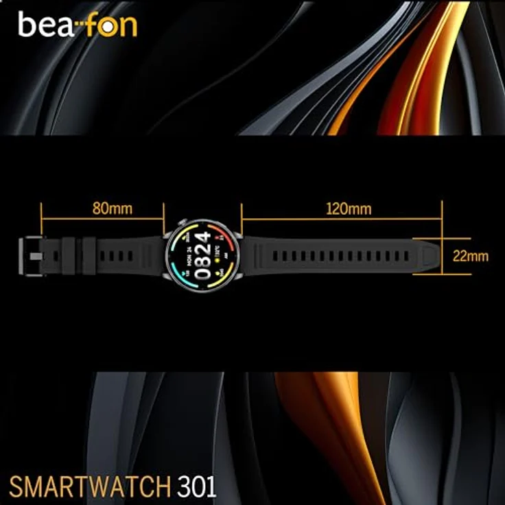 Beafon Watch 301 Bluetooth Smartwatch IP67 Display Vibration – Bild 9