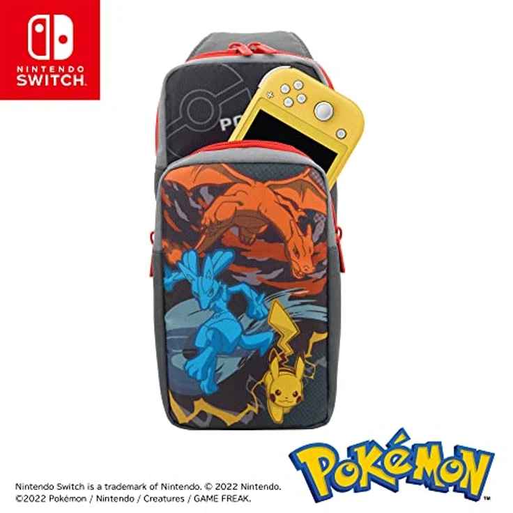 HORI Nintendo Switch Adventure Pack (Charizard, Lucario, & Pikachu) Travel Bag (Pokémon) - Officially Licensed – Bild 5