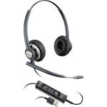 HP Poly EncorePro HW725 USB-A Stereo Headset - Schwarz