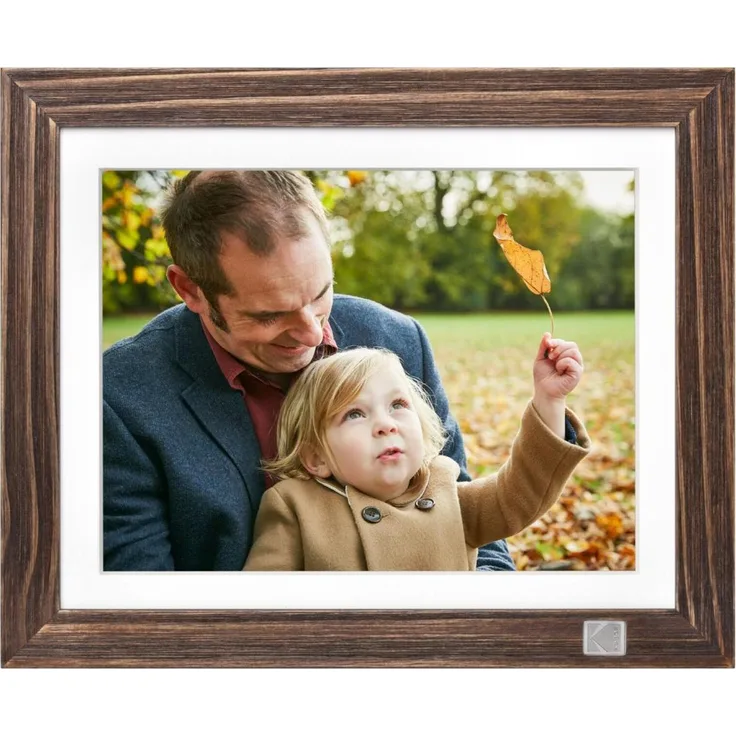 Kodak HDPF-978, Digitaler Bilderrahmen 9,7 Zoll mit 2048 x 1536 Pixel, Braun, 32 GB Speicher, Wi-Fi, Touchscreen