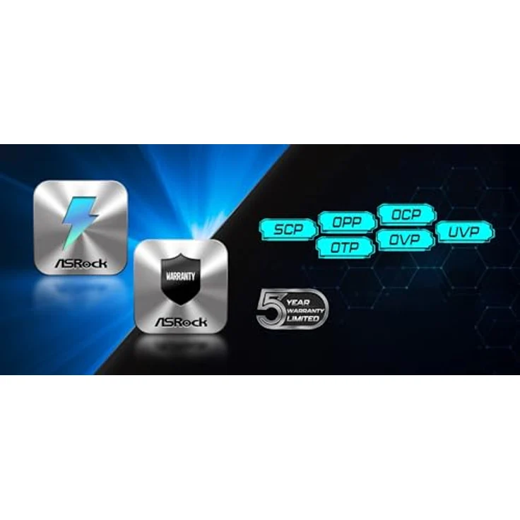 ASRock Netzteil CL-650B, 650 W, 80 Plus Bronze, kompaktes Gehäusedesign, flaches Kabel, 5-jährige Garantie – Bild 8