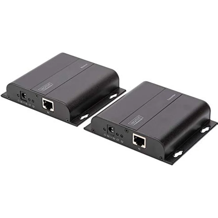 DIGITUS Professional 4K HDMI Extender (Set), IP fähig und Direktverbindung (Cat 5, 5e, 6), bis zu 253 Empfänger, Auflösung 3840x2160p mit 30 Hz, Schwarz – Bild 3