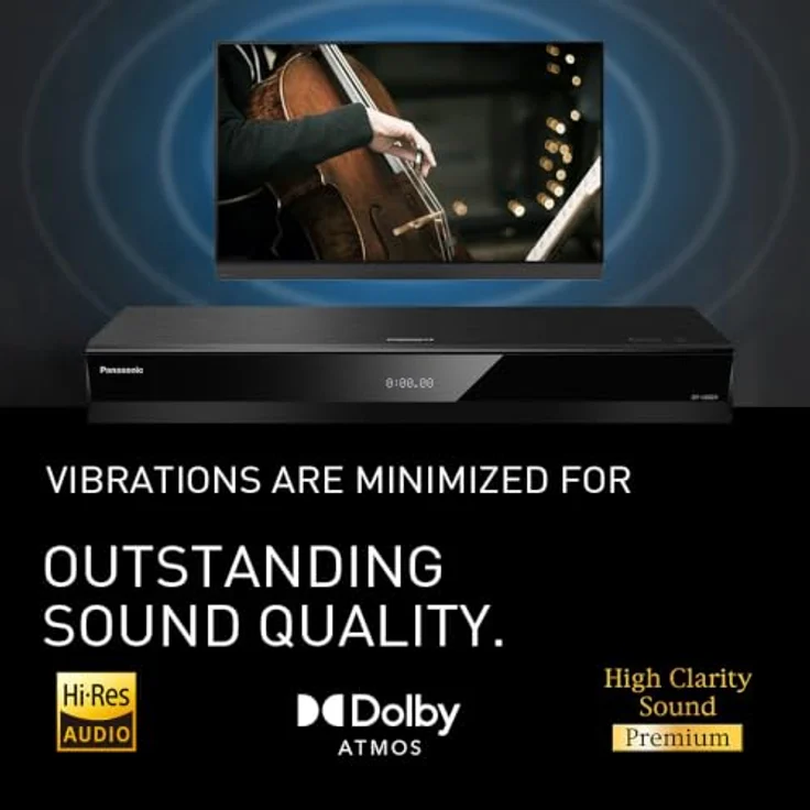 Panasonic DP-UB824 UHD Blu-Ray Player, 4K/HDR, Dolby Vision, Twin HDMI, Wi-Fi, Versandkostenfrei – Bild 5