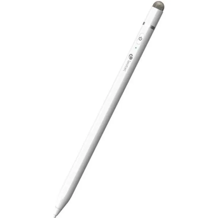 Leotec Stylus ePen Plus, digitaler Stift für Touchscreen-Geräte, Silber, 12 Stunden Akkulaufzeit, ergonomisches Design