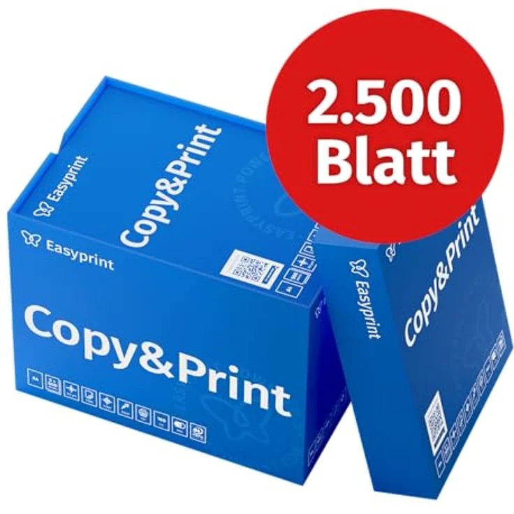 Easyprint Druckerpapier Kopierpapier 2500 Blatt 5 x 500 A4 Premium Hochweiß CIE 160 PEFC Umweltzertifikat – Bild 2