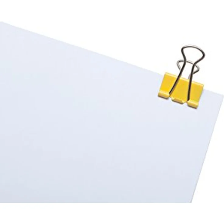 MAUL original Mauly Klemmer (12 Stück) 19 mm | Papier bis zu 70 Blatt klemmen | vielseitig einsetzbar in Büro, Küche und Haushalt | Gelb - Preisvergleich – Bild 4