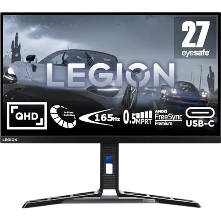 Lenovo Legion Y27h-30 | 27" QHD Gaming Monitor | 180Hz | 0,5ms Reaktionszeit | AMD FreeSync | schwarz – Bild 1