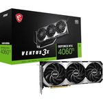 MSI GeForce RTX 4060 Ti Ventus 3X 16G OC Grafikkarte -NVIDIA RTX 4060 Ti, 16GB GDDR6 Speicher, 18Gbps, PCIe 4.0, DLSS3