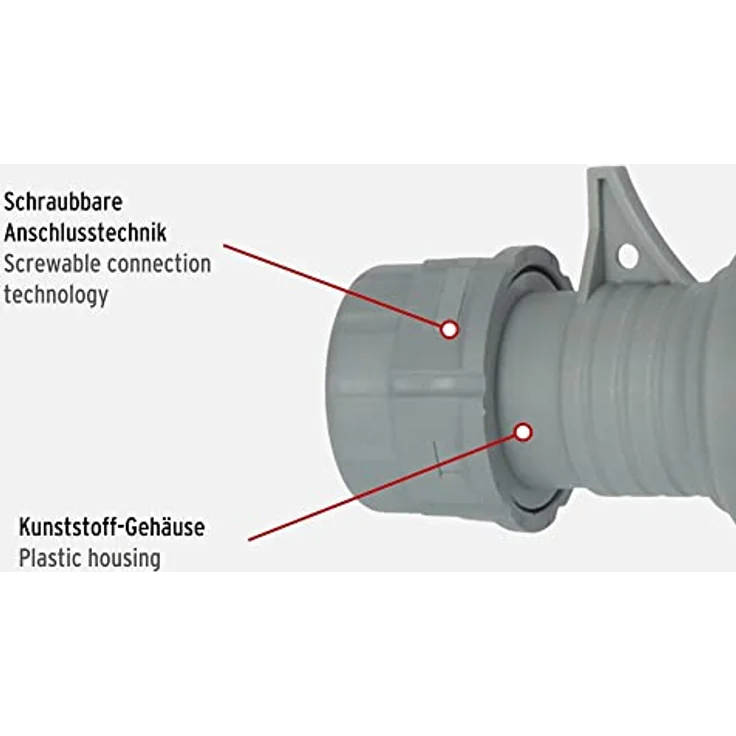 Brennenstuhl CEE-Stecker 400V/16A (für die Verwendung im Außenbereich IP44, schraubbare Anschlusstechnik, 5-polig) – Bild 3