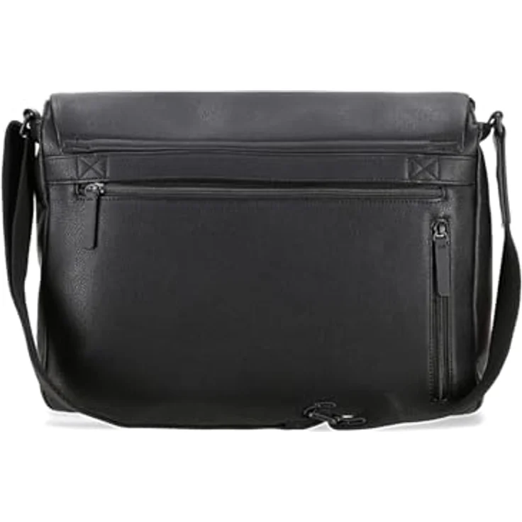 Jost Riga Messenger mit 40 cm Laptopfach, Kunstleder, schwarz – Bild 5
