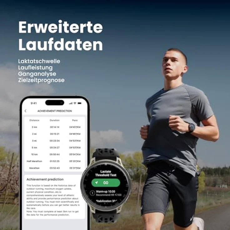 Amazfit Cheetah 2 Pro, Smartwatch für Marathonläufer mit 31 Stunden GPS-Nutzung, schwarz – Bild 4
