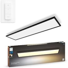 Image for Philips Hue White Ambience Aurelle Panelleuchte, schwarz inkl. Dimmschalter, 120x30cm, alle Weißschattierungen, steuerbar via App, kompatibel mit Amazon Alexa (Echo, Echo Dot)