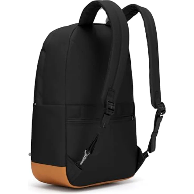 Pacsafe GO Notebook Rucksack 25l, Anti-Diebstahl Rucksack mit schnittfesten Materialien, gepolstertem Laptopfach und RFID-Schutz, Schwarz – Bild 4
