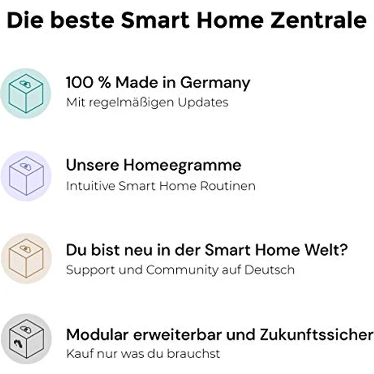 Bundle homee Brain Cube + ZigBee Cube modulare Smart Home Zentrale Würfelprinzip – Bild 7