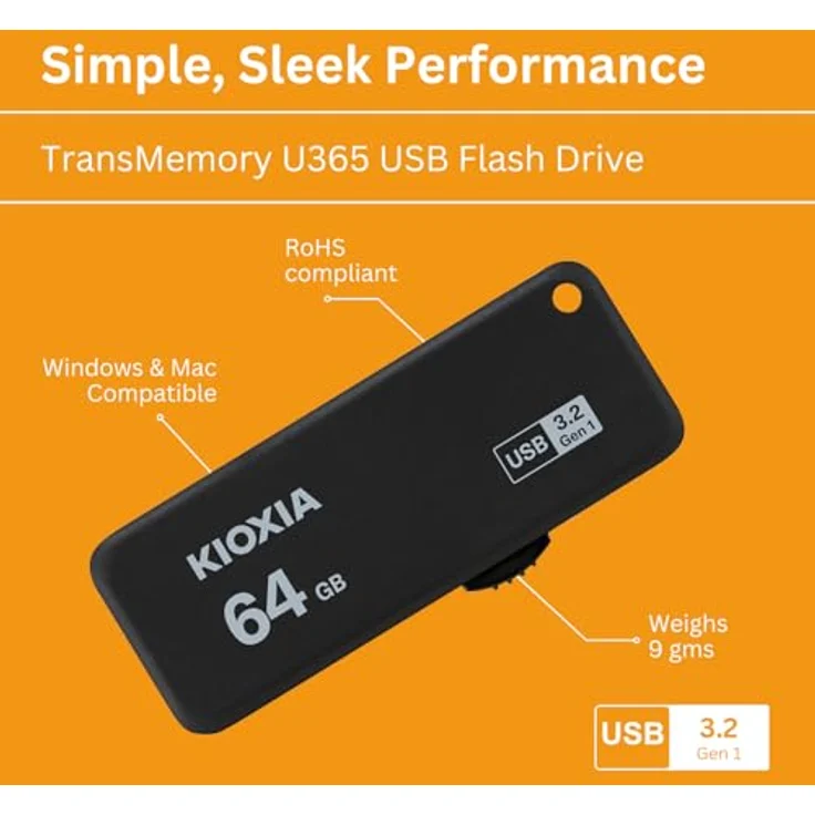 USB-Flashdrive 64 GB USB3.0 Kioxia TransMemory U365 – Bild 2