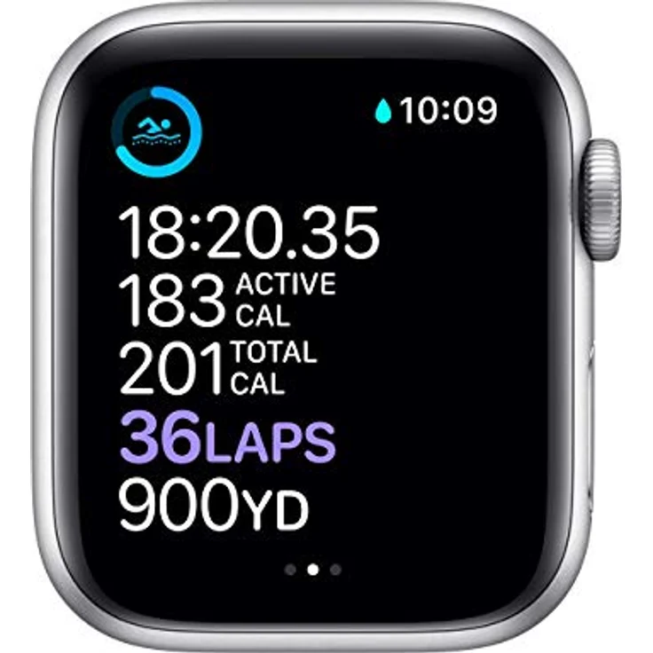 Apple Watch Series 6 (GPS + Cellular, 40MM), Edelstahlgehäuse Silber, Weißes Sportarmband, Blutsauerstoffmessung, EKG-App, Always On Retina-Display – Bild 3