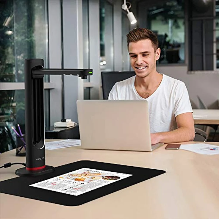 Viisan K21 Dokumenten- & Buchscanner A3 21MP Sensor, Auto-Scannen, OCR Texterkennung, Twain - Windows, Mac – Bild 10