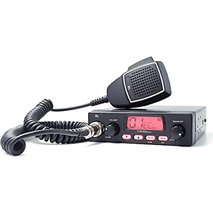 PNI TTi TCB-550 EVO, CB-Radiosender-Kit mit VOX, NB-Filter und mehrfarbigem Bildschirm, 12–24 V, inklusive PNI ML29 CB-Antenne 34 cm – Bild 2
