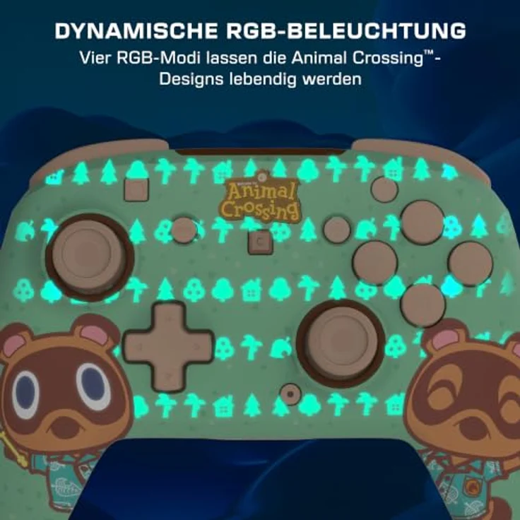 Turtle Beach Rematch Wireless RGB Animal Crossing, Wireless Controller für Nintendo Switch 2 mit 4 RGB Modi und bis zu 40 Stunden Akkulaufzeit – Bild 4