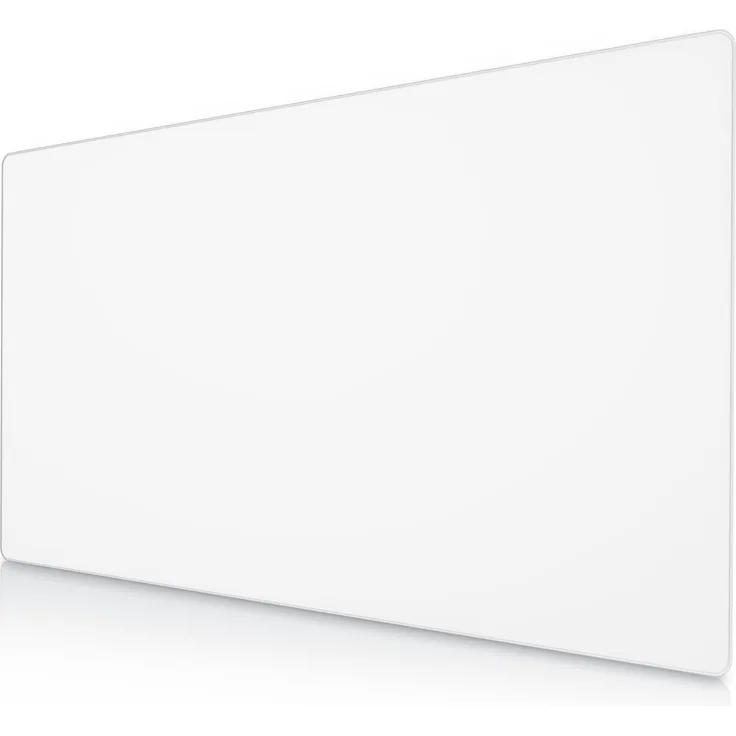 Titanwolf XXXL Speed Gaming Mauspad, 1500 x 800 mm, weiss, abwaschbar, rutschfeste Gummierung, gekettelte Rundumnaht