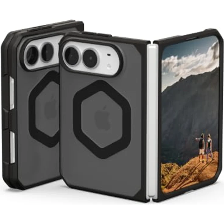 Urban Armor Gear Mouve MagSafe Case für iPhone Duo, transparente Rückseite, Aschefarbe, robust und kompatibel mit Zubehör – Bild 1