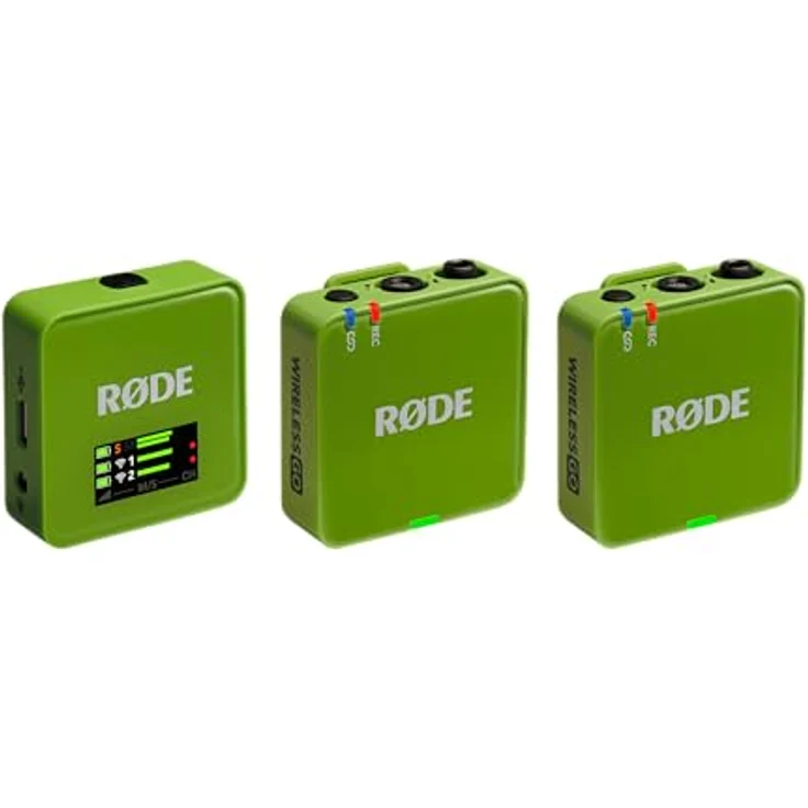 RØDE Wireless GO (Gen 3) – Kompaktes kabelloses Mikrofon mit 32-Bit Float Aufnahme, intelligenter Pegelregelung und 2,4 GHz digitaler Übertragung, für Telefone, Kameras und Computer (Grün) – Bild 2