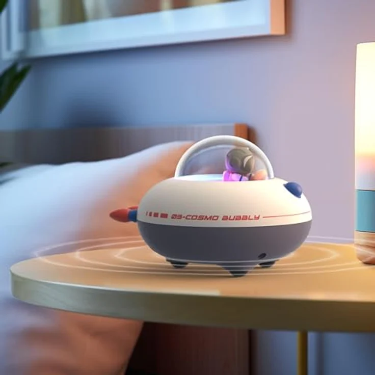 Mobility on Board Cosmo Bubbly Wireless, Bluetooth-Lautsprecher mit Nachtlicht und 50 personalisierbaren Aufklebern, kompakt und tragbar – Bild 4