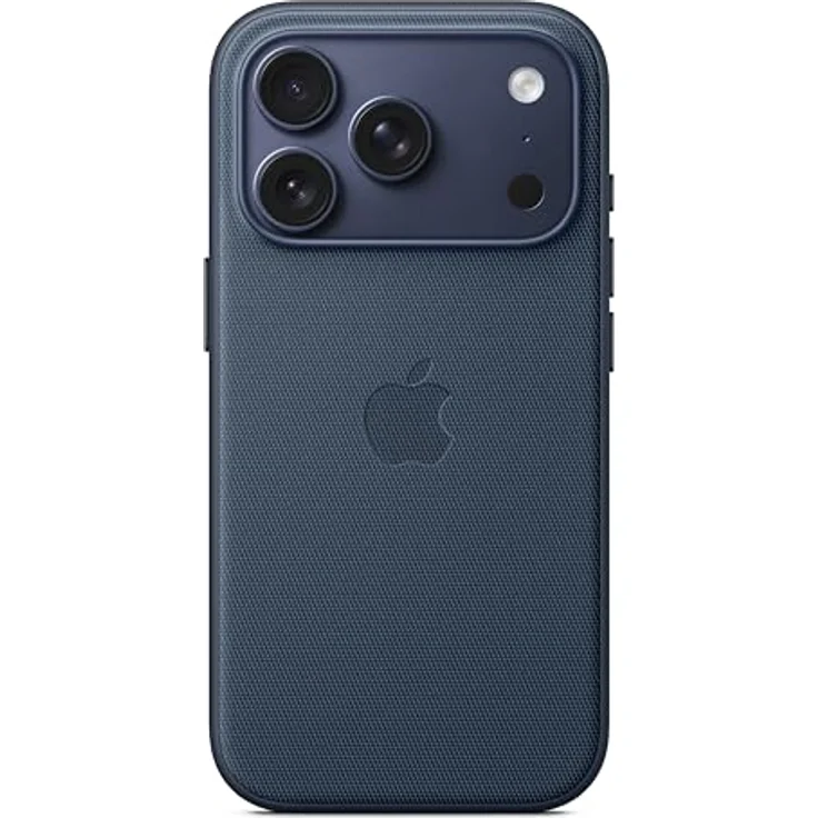 Apple TechWoven Case iPhone 17 Pro, Blau, MagSafe-kompatibel, aus 100% recyceltem Polyester, schützendes Funktionsgewebe mit eloxierten Aluminiumtasten – Bild 3