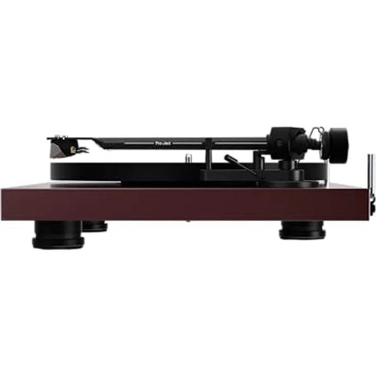 Pro-Ject Debut EVO 2 Plattenspieler, Schwarz, Riemenantrieb, 33/45 U/min, 8,6" Carbon-Tonarm, höhenverstellbare Füße – Bild 6