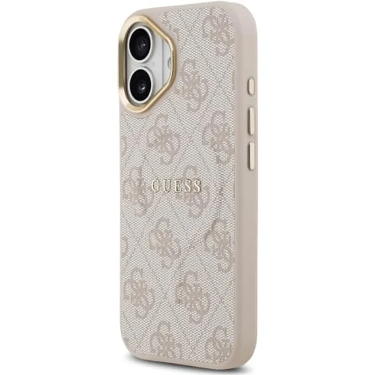 CG MOBILE Guess 4G PU Classic Logo Hülle kompatibel mit MagSafe für iPhone 17, pink, TPU/PC/Kunstleder – Bild 2