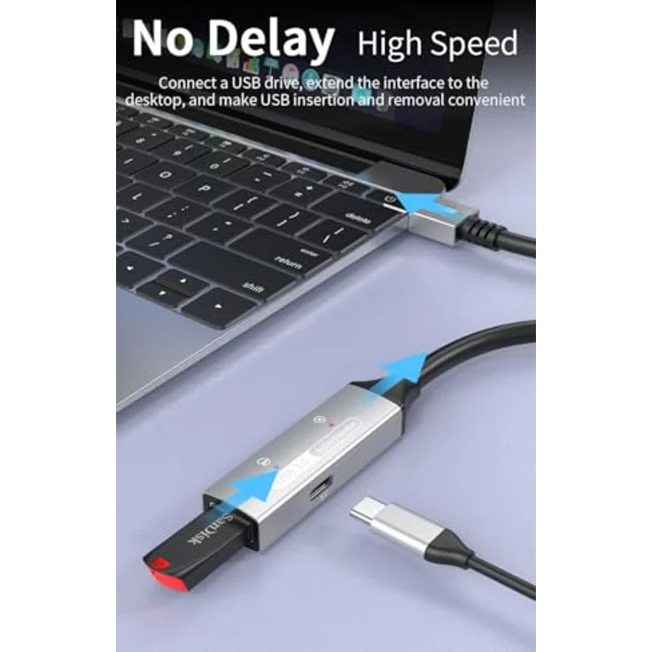 PremiumCord 20m Aktives USB 3.2 Gen1 Verlängerungskabel mit Repeater, doppelt geschirmt, hohe Übertragungsrate bis 5 Gbit/s – Bild 7