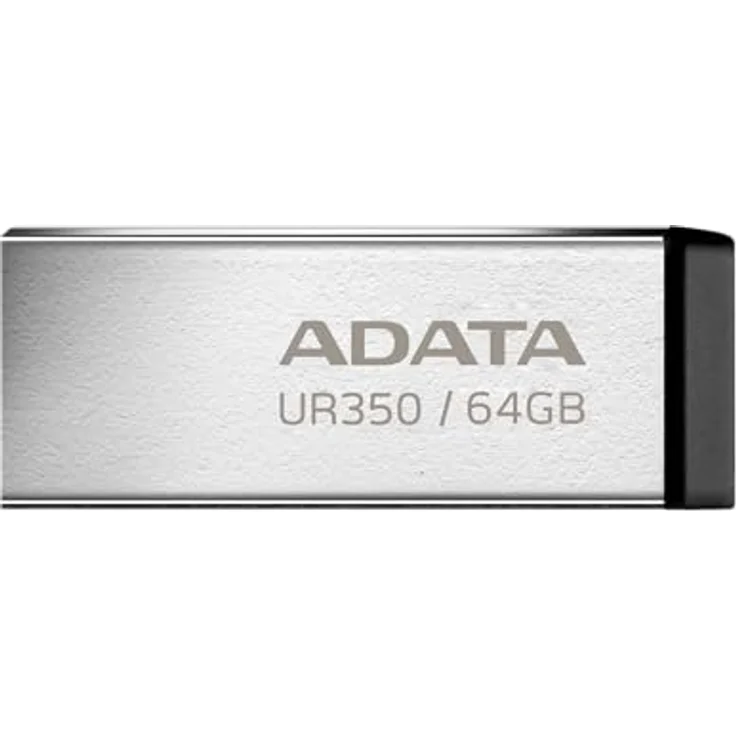 A-Data UR350, USB-Stick mit 64 GB Speicher, USB 3.2 Gen 1, Übertragungsgeschwindigkeit bis zu 100 MB/s, schwarz – Bild 2
