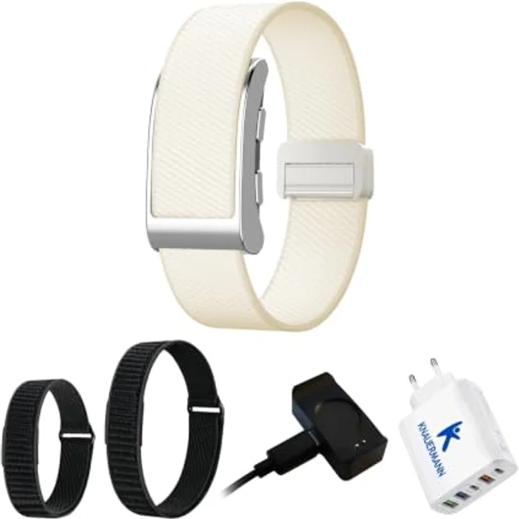 Knauermann ENGEL GPS Smart Armband, Sturzerkennung, SOS-Knopf, GPS, Gesundheitsüberwachung, Schwarz