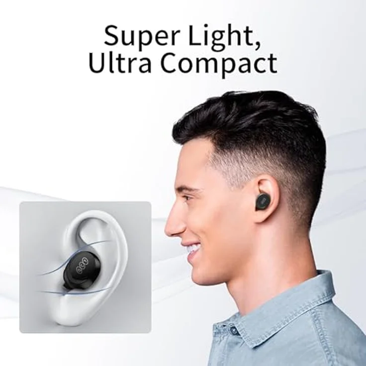 QCY T27 Arcbuds Lite TWS Bluetooth 5.3 Kopfhörer - Weiß – Bild 9
