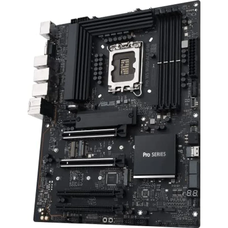 ASUS Pro WS W680-ACE IPMI Intel LGA1700 ATX Workstation Motherboard, 2xPCIe 5.0x16 Slot, DDR5, ECC-Speicher, 2x2.5 GB LAN, 3xM.2 Steckplätze, BMC Header, IPMI Erweiterungskarte gebündelt , ACCE – Bild 3