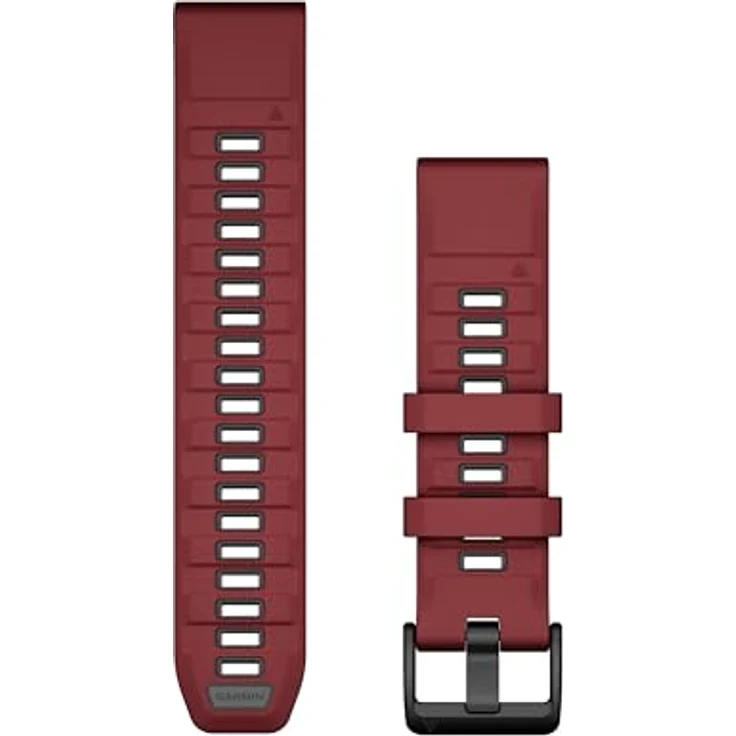 Garmin QuickFit, Silikonband, 22 mm, Schwarz/Kieselgrau/Marsala/Graphit, Modern – Bild 1