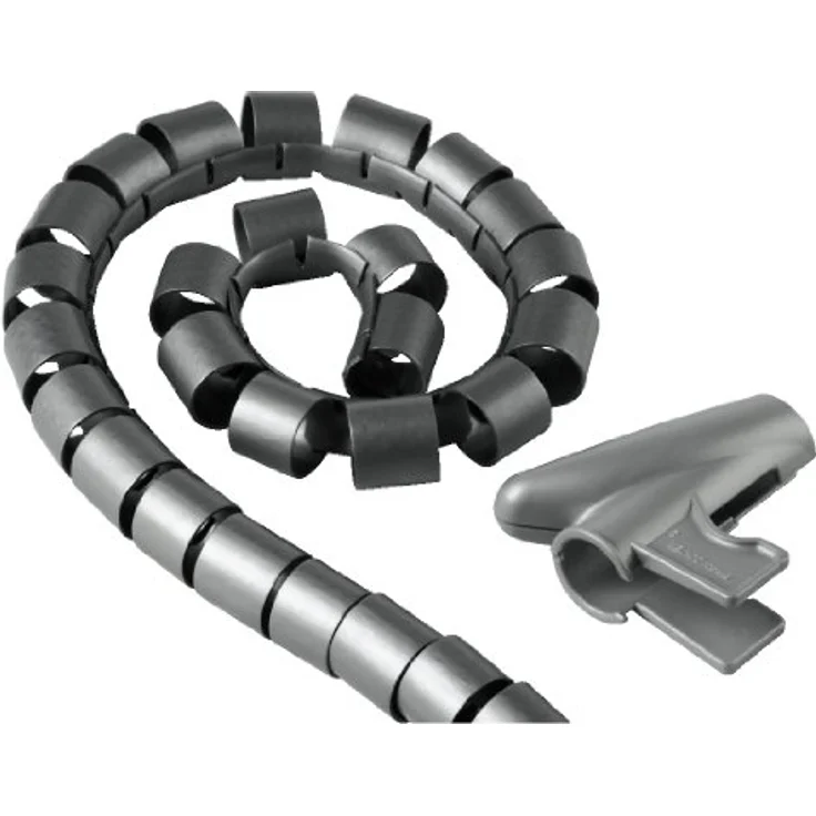 Hama Cable Bundle Tube Easy Cover, 1.5 m, 30 mm, silver – Bild 2